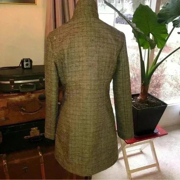 Lole  faux tweed fleece lined double breasted jacket - Picture 2 of 10